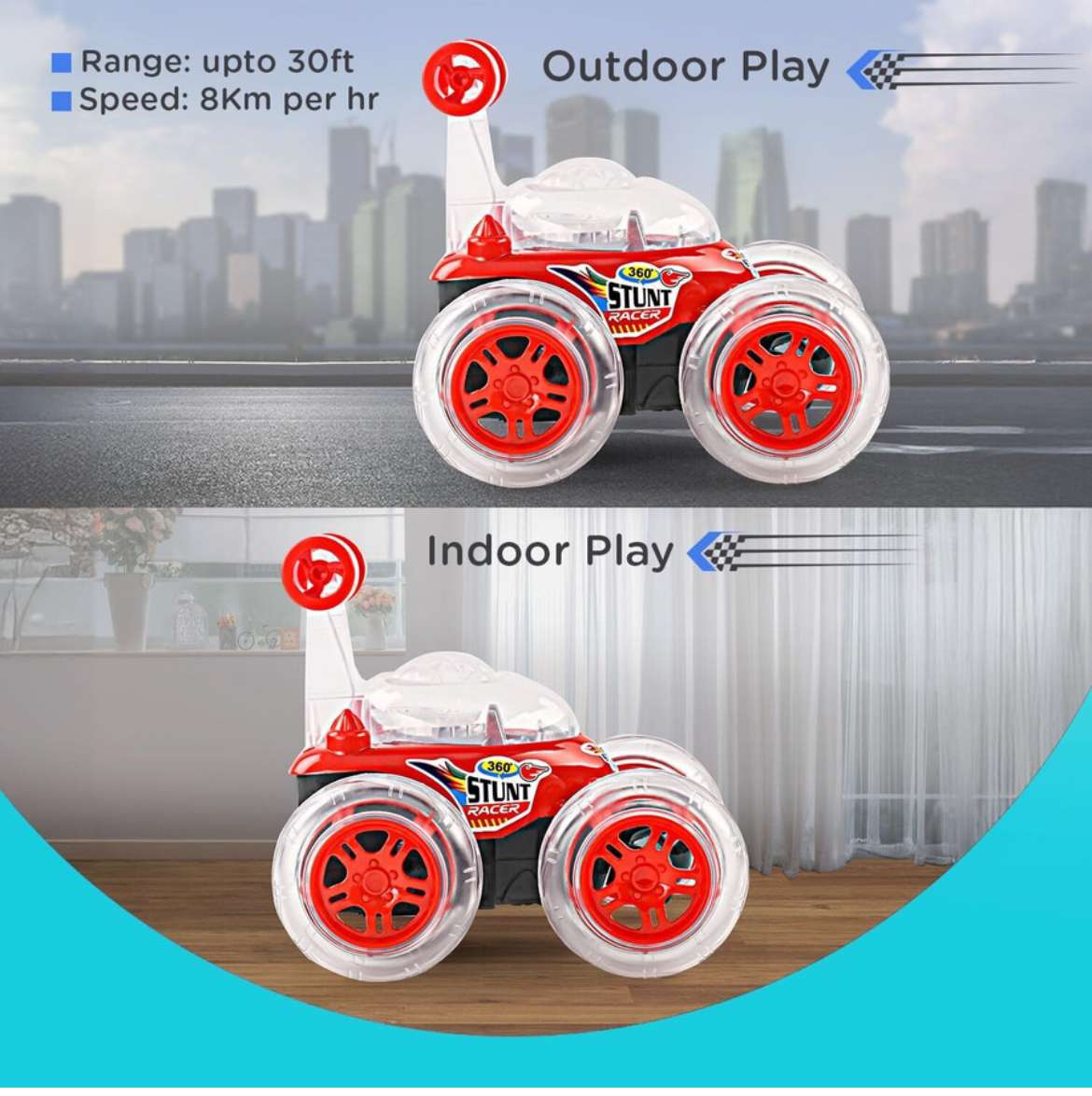 360 Remote Control Toy car With Light & Music - Image 3