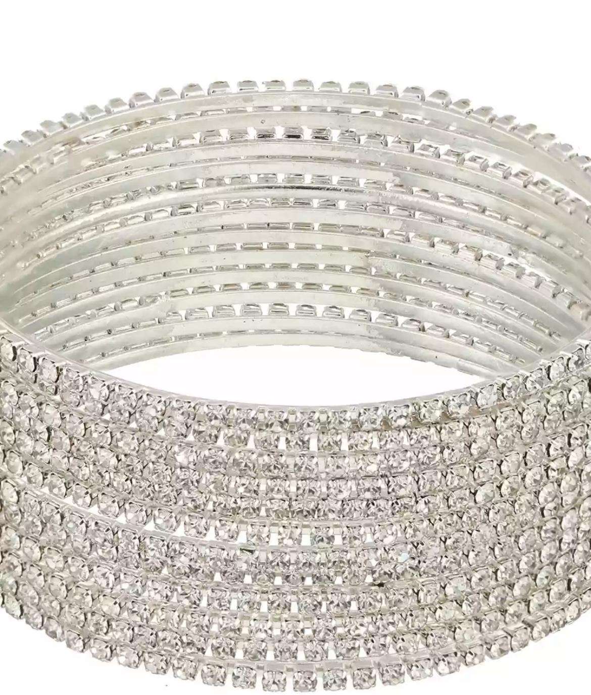 AD Stone Bangles set of 8pecs. - Image 3