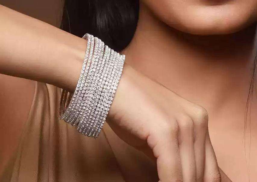 AD Stone Bangles set of 8pecs. - Image 5